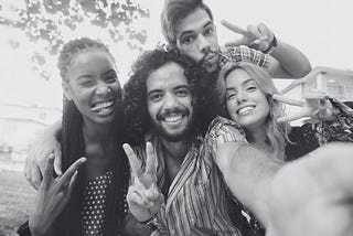 A diverse group of Latinos.