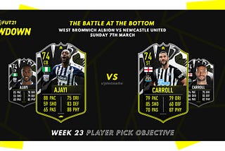 FIFA 21 Showdown | Week 23 | West Brom Vs Newcastle