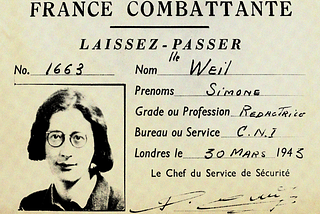 Simone Weil, la marsigliese