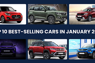 Top 10 best-selling cars in January 2024