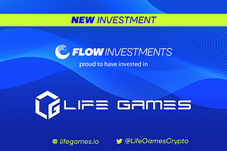 Flow Investments invierte en la plataforma de minijuegos Life Games