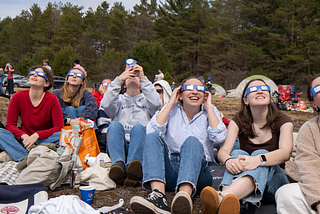 Hamilton community watches the solar eclipse