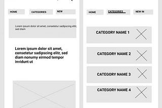 Wireframing ASOS app|Ironhack’s prework:Challenge_2