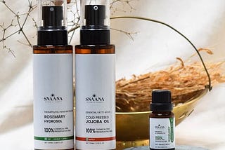 Combo of Rosemary Essential oil + Rosemary Herb Water + Cold Pressed Jojoba Oil