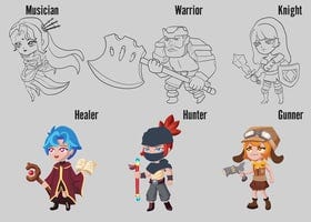 🛡 Have a look at the very first design of Magic Campus Characters 🛡