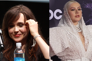 Former Actress Ellen Page and singer Christina Aguilera wear in the news for leading their voices to LGBTQIA over pride month in June 2022.