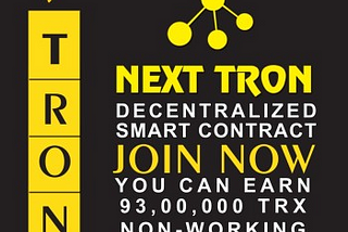 Tron Smart Contract With NEXT TRON