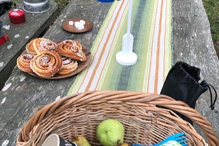 items for a swedish fika on a table