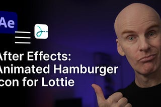 After Effects: Animated Hamburger Icon for Lottie