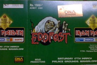 Iron Maiden - 2007, Bangalore