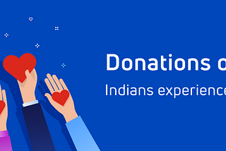 Indians experience the joy of giving