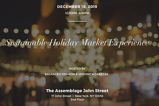 Conscious Fashion Tech Update | Dec 2019 | TODAY — The Conscious Fashion Event at the Assemblage