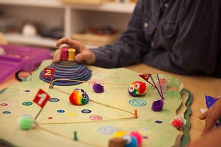 Children love reflecting on a shared experience when this involves building islands of treasures