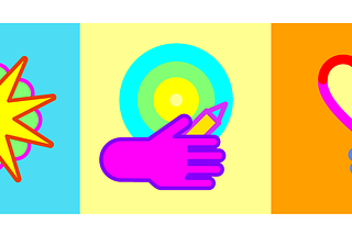 Catchphrase expressions that inspired these community icons: A shared spark, active participation, and mutual support (icons from left to right).