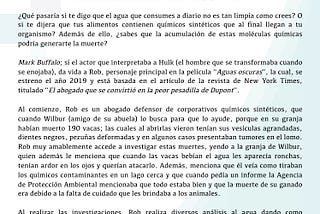 Una verdad incómoda: “El precio de los contaminantes emergentes”