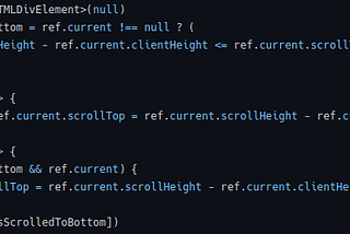 Some of my code for sticking a div to the bottom when it’s scrolled down