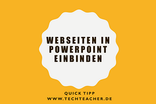 Webseiten in PowerPoint einbinden