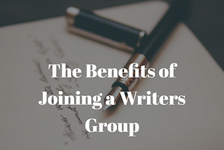 The Benefits of Joining a Writers Group