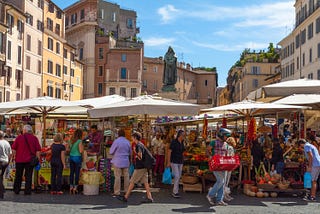 To the Blind Vendor in the Roman Farmer’s Market,