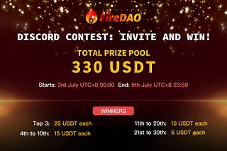 FireDAO Discord First Phase Invitation Contest: Invite and Win!