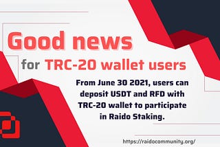 Good news for TRC-20 wallet users