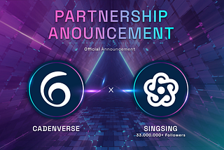 Cadenverse is launching a new partnership with SingSing, the social music platform with 33 m…