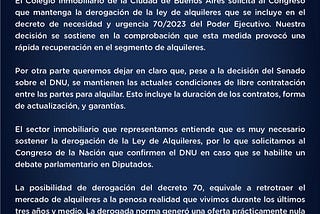 Dura reacción del sector inmobiliario ante la posible vuelta de la ley de alquileres en caso que en…