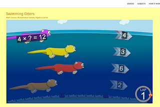 Swimming Otters | Arcademics
