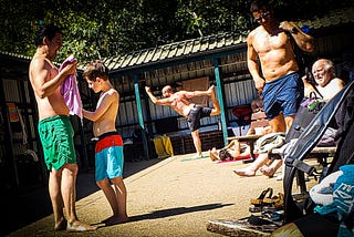 Nothing Tops Men’s Pond Changing Room