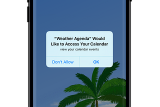 Getting started with Weather Agenda