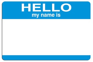 A name tag.
