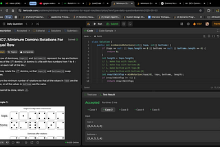 Leetcode 1007. Minimum Domino Rotations For Equal Row