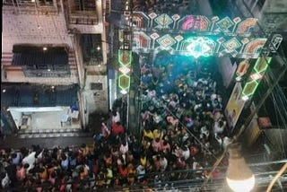 Was hardly prepared for the nightmare awaiting me last (Saptami) evening.