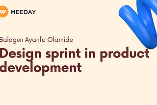 Design sprint in product development