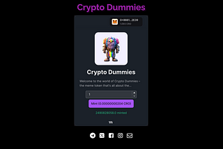 🚀🌈 Introducing Crypto Dummies ($DUMMY) 🌈🚀
