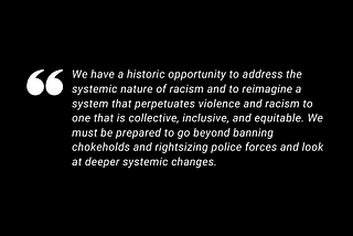 Systemic Changes to Public Safety: Going Beyond Police Reform