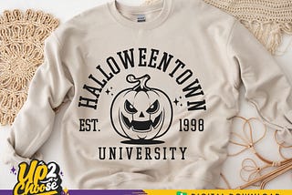 Halloweentown University SVG, Halloween svg, Halloween shirt svg, funny halloween svg, kids halloween svg, Pumpkin Svg, Svg files for cricut