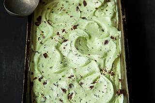 mint chocolate chip ice cream.