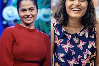 Above: Bhagya Abeyratne [left] & Disha Ravi [right]. Sources: Facebook Inc. & The News Minute