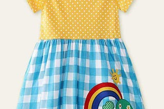 Bebehanna rainbow dresses for little girls