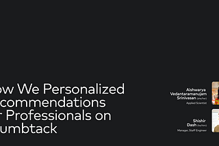 How We Personalized Recommendations for Professionals on Thumbtack