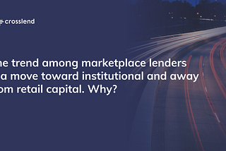 The institutionalisation of marketplace lending