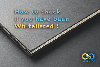 How to check if you have been Whitelisted for the i-Ternity Private Sale