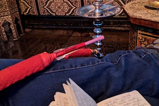 Stopping by a shisha café on a rainy afternoon in London