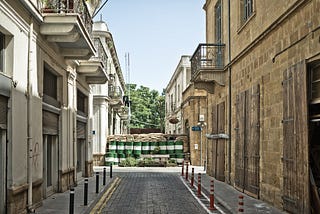 A physical part of the “Green Line”, dividing the Island of Cyprus and its Capital, Nicosia