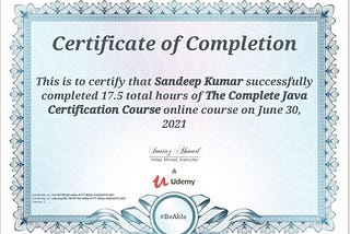 The Complete Java Certification Course |Udemy