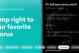 Your favorite song chorus is just one tap away