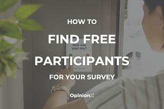 How to find free participants for your survey