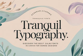 Tranquil Typography Discover the Best Calm Fonts in Canva for Serene Designs