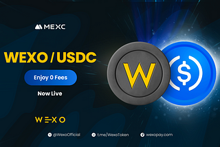 WEXO expands: New WEXO/USDC trading pair on MEXC on April 9th!